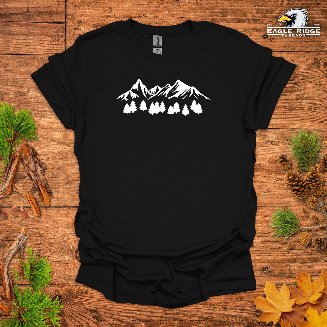 Mountain Forest • Hiking T-shirt • Bold Nature Graphic