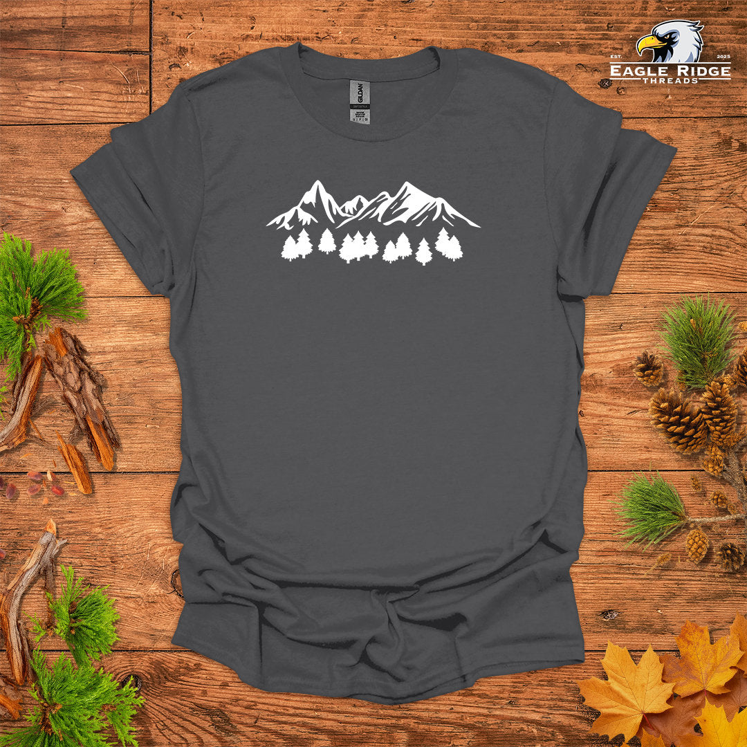 Mountain Forest • Hiking T-shirt • Bold Nature Graphic