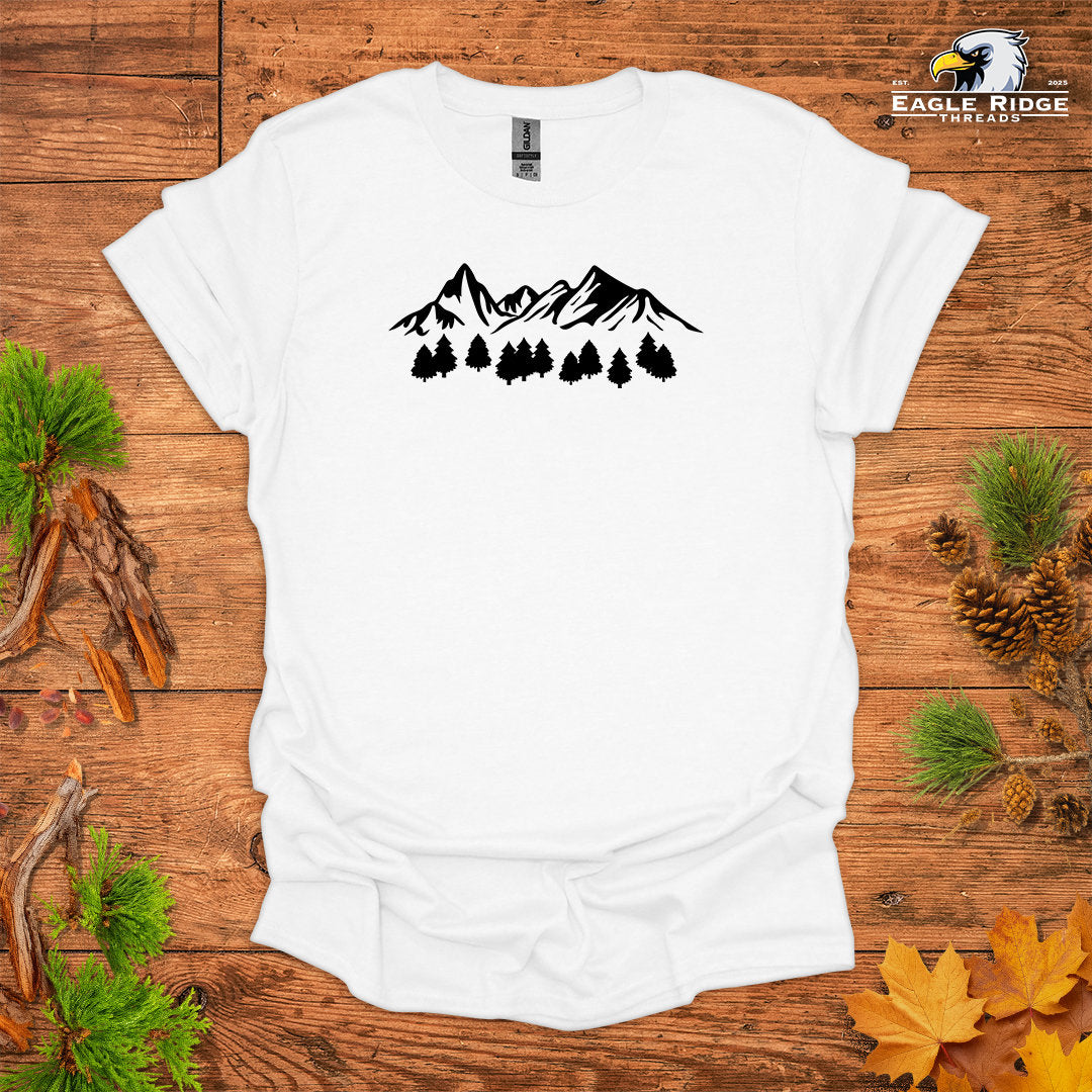 Mountain Forest • Hiking T-shirt • Bold Nature Graphic