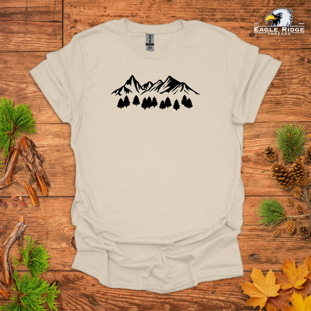 Mountain Forest • Hiking T-shirt • Bold Nature Graphic