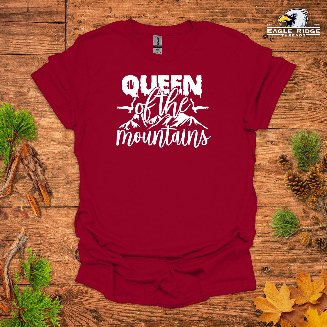 Queen Of The Mountains • Hiking T-shirt • Mountain Graphic