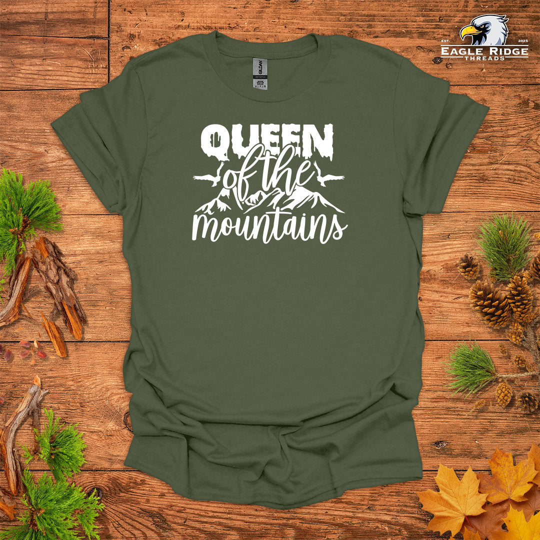 Queen Of The Mountains • Hiking T-shirt • Mountain Graphic