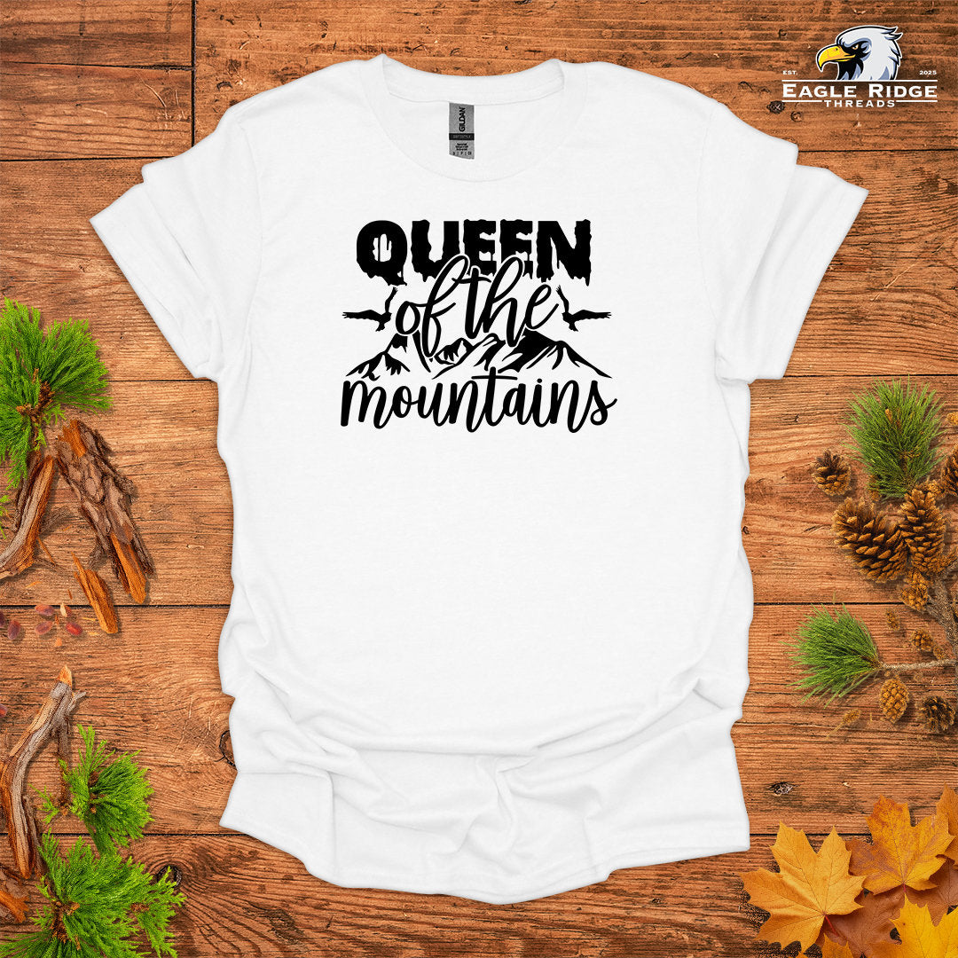 Queen Of The Mountains • Hiking T-shirt • Mountain Graphic