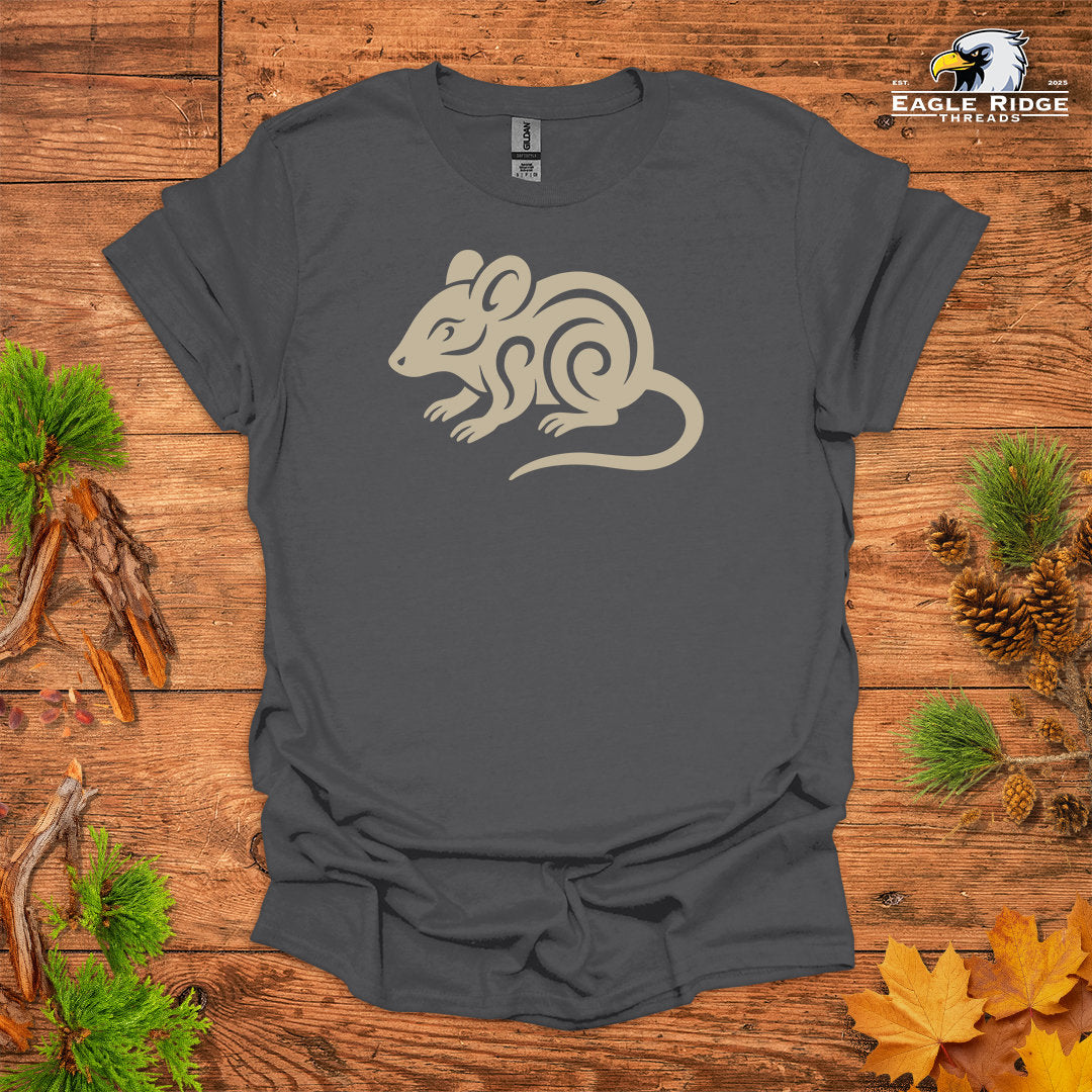 Tribal Mouse • Hiking T-shirt • Nature-Inspired Design