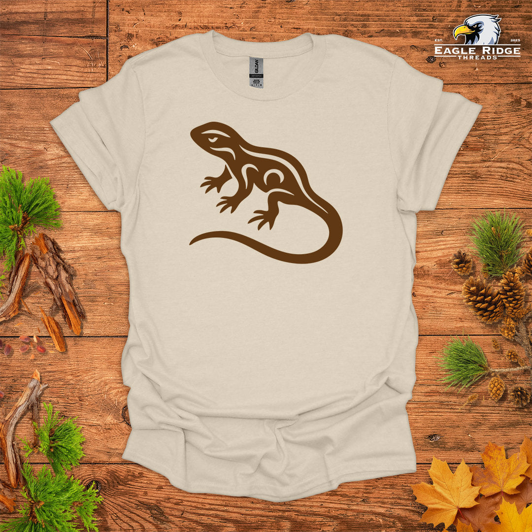 Tribal Newt • Hiking T-shirt • Nature-Inspired Design