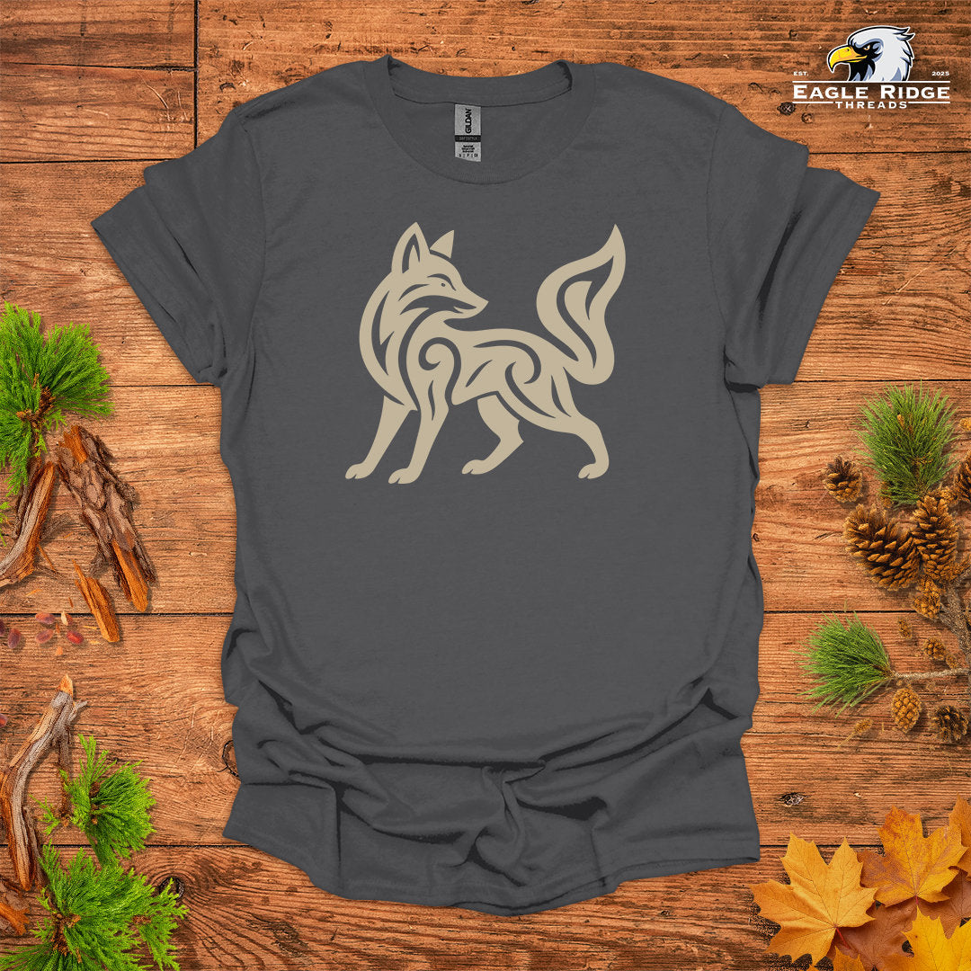 Tribal Fox • Hiking T-shirt • Nature-Inspired Design