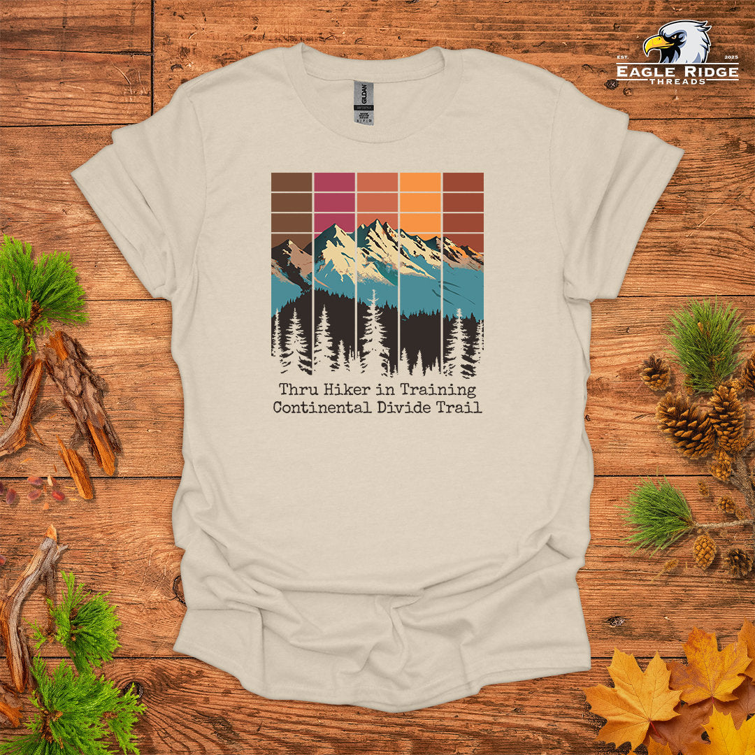 Thru Hiker In Training Continental Divide Trail • Hiking T-shirt • Retro Mountain Graphic