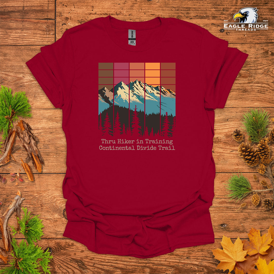 Thru Hiker In Training Continental Divide Trail • Hiking T-shirt • Retro Mountain Graphic