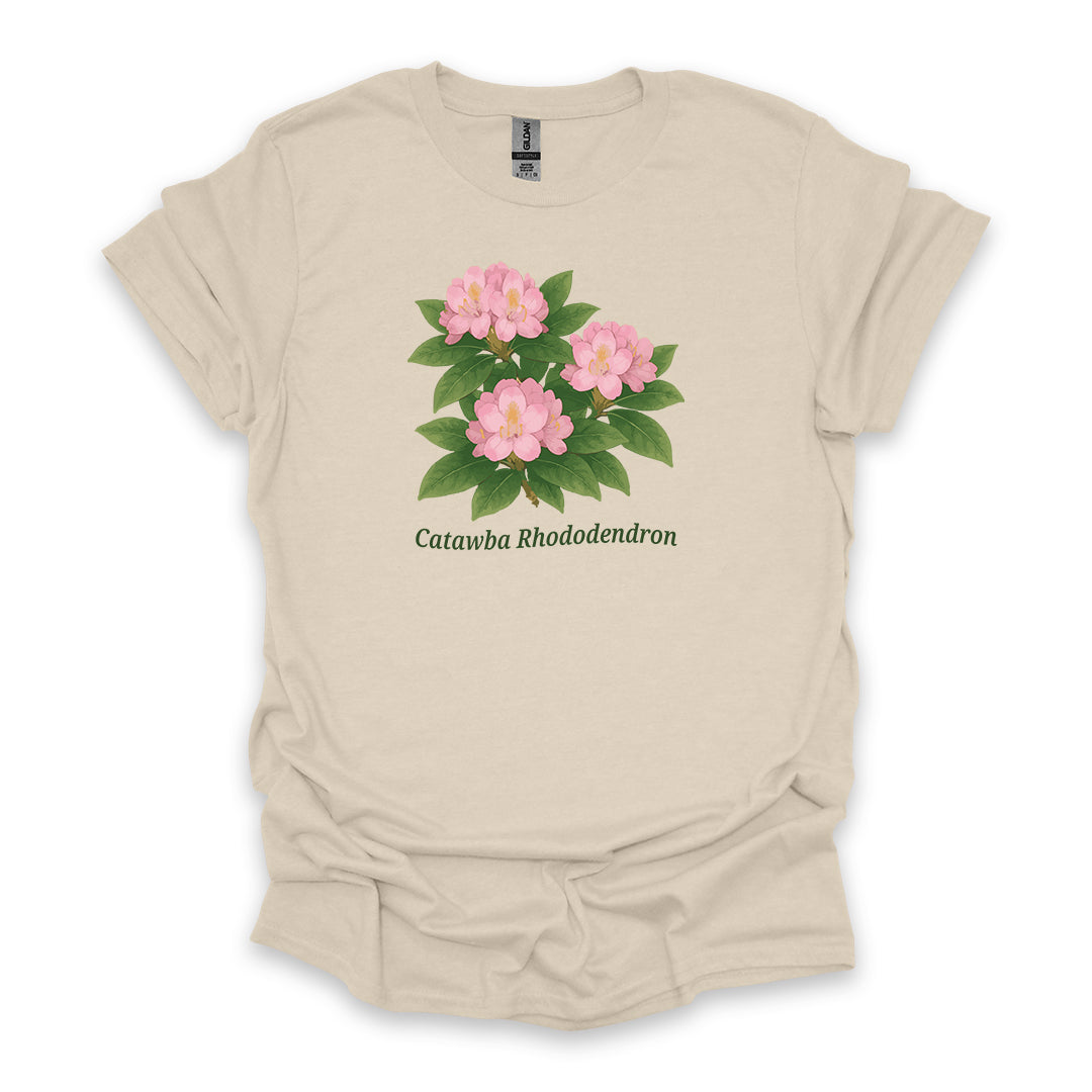Catawba Rhododendron • Hiking T-shirt • Botanical Flower Graphic