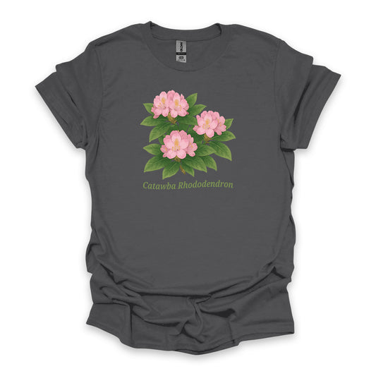 Catawba Rhododendron • Hiking T-shirt • Botanical Flower Graphic