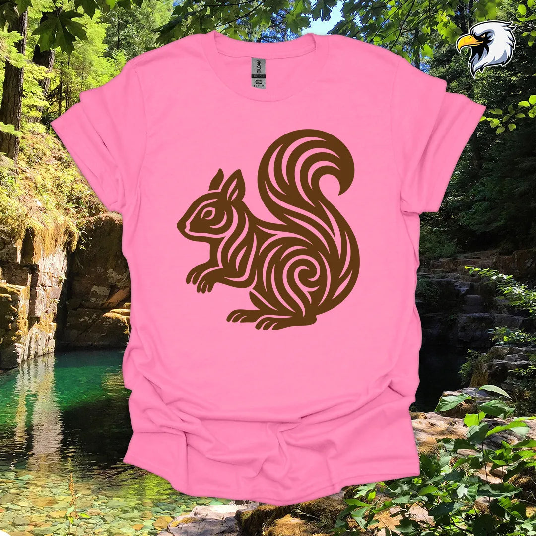 "Squirrel" hiking t-shirt – Tribal Nature Graphic