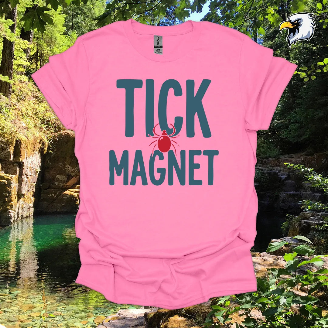“Tick Magnet” hiking t-shirt – Funny Outdoor Graphic