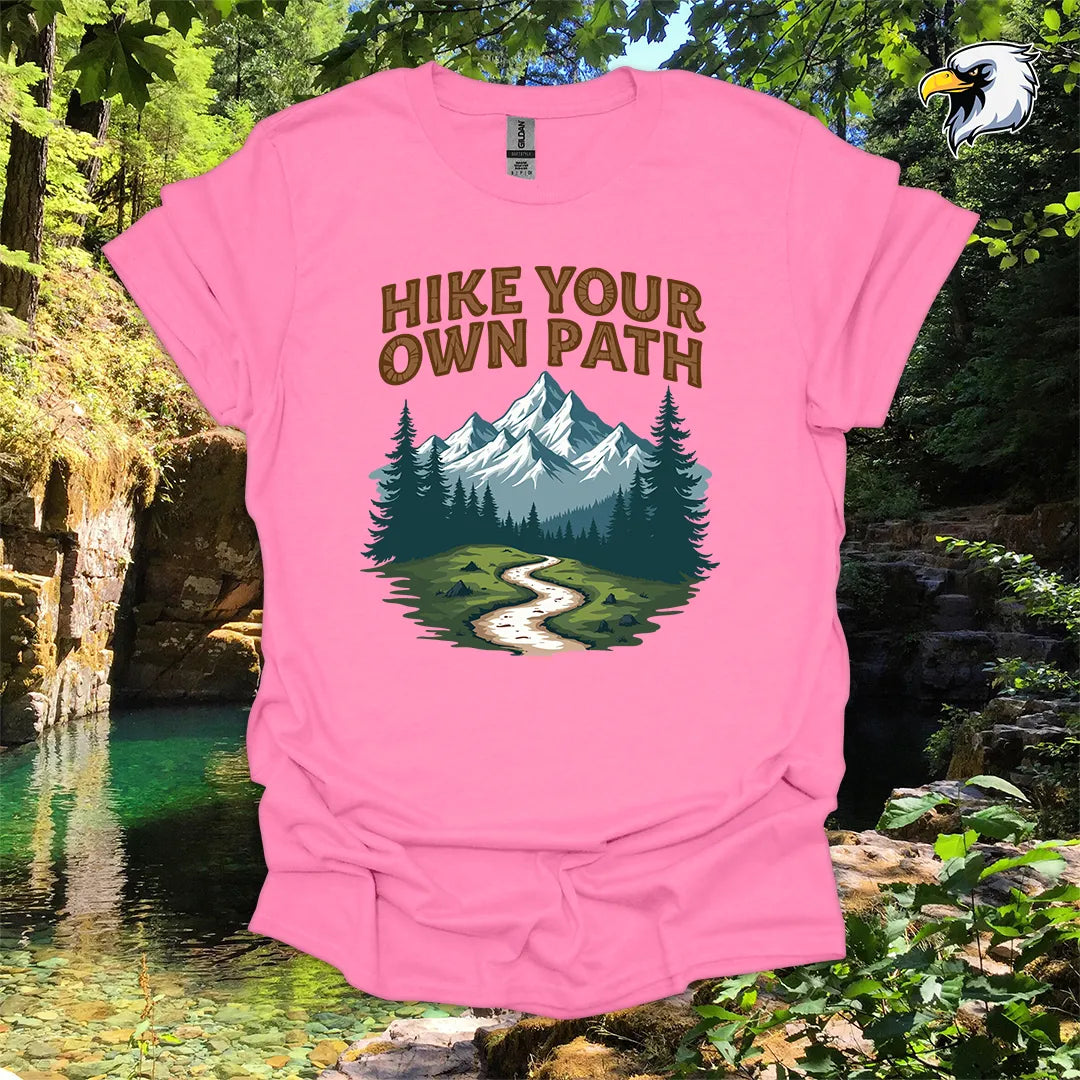 “Hike Your Own Path” Hiking T-Shirt – Mountain Graphic