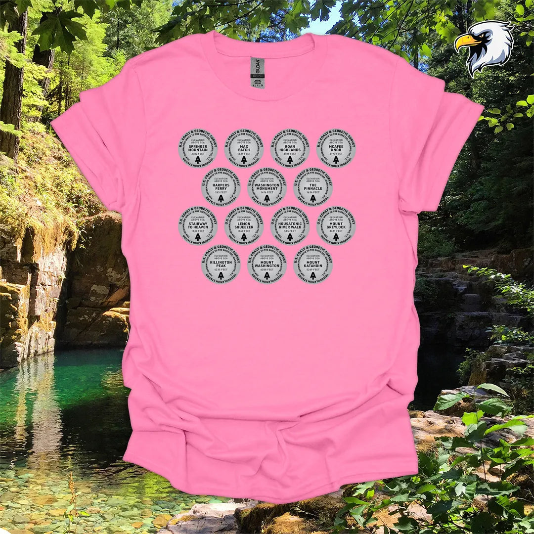 “Appalachian Trail Survey Markers” hiking t-shirt – Vintage Graphic