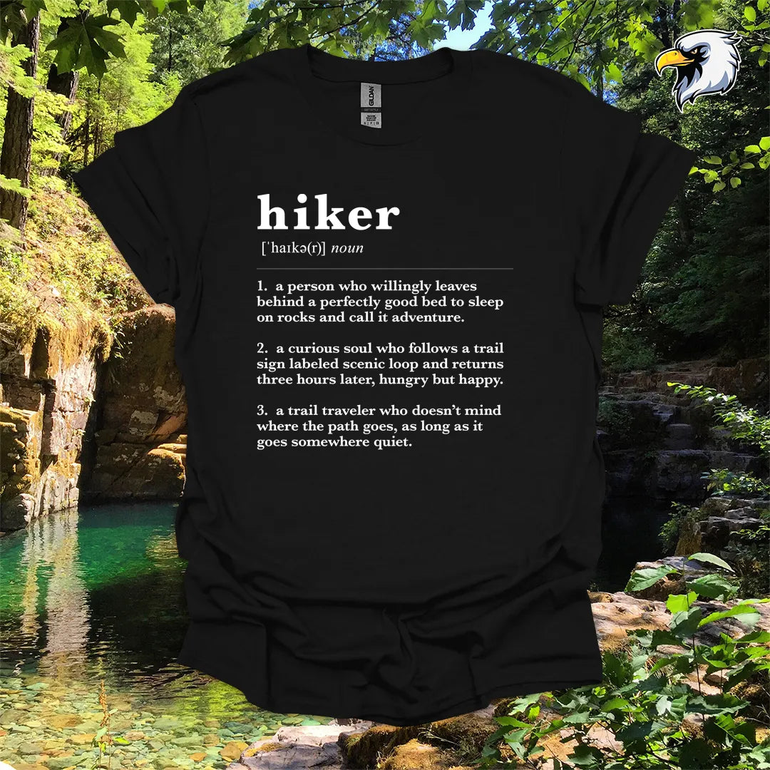 “Hiker Definition” hiking t-shirt – Dictionary Style