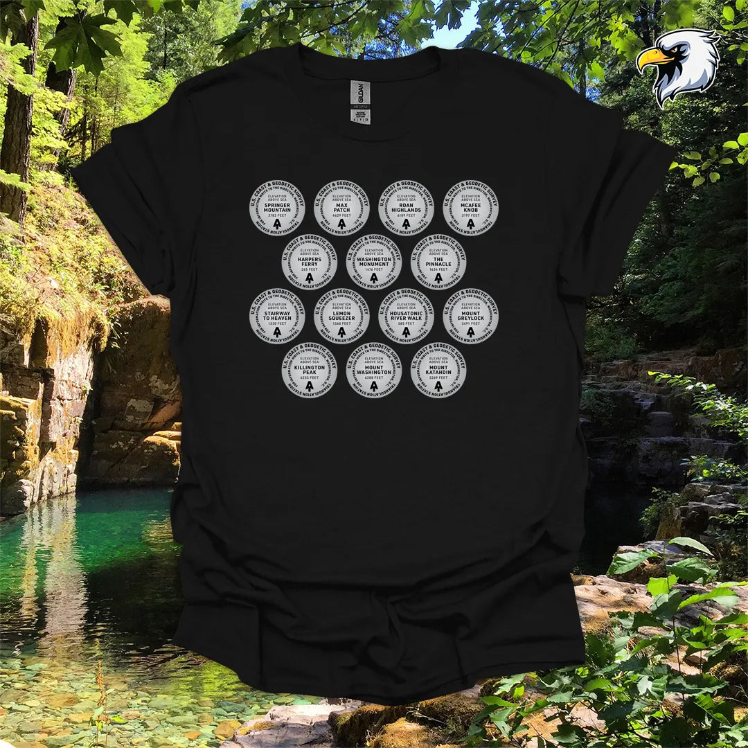 “Appalachian Trail Survey Markers” hiking t-shirt – Vintage Graphic