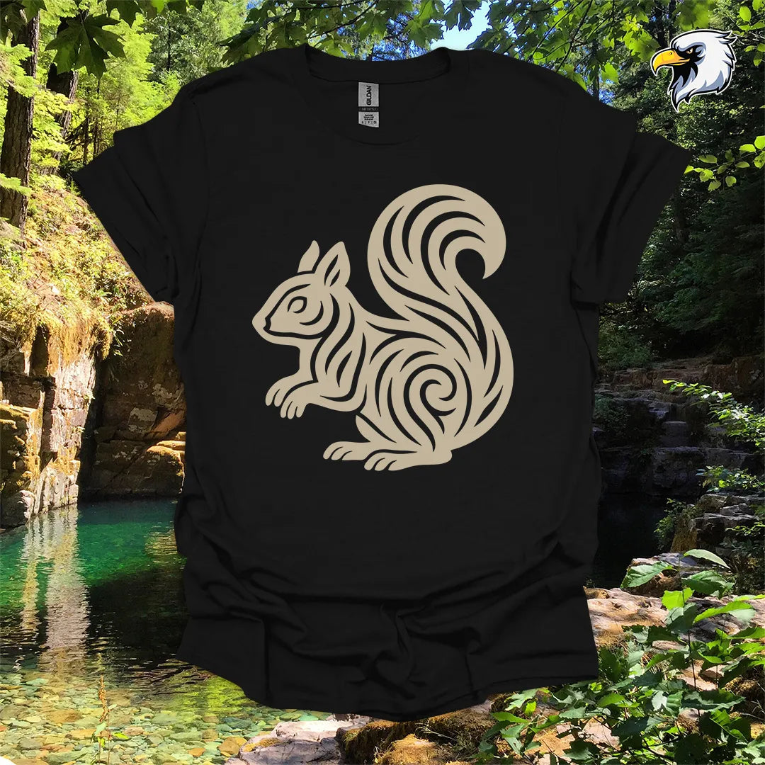 "Squirrel" hiking t-shirt – Tribal Nature Graphic
