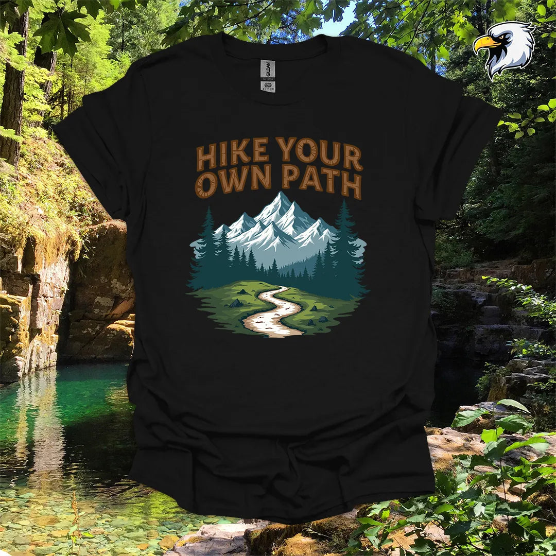 “Hike Your Own Path” Hiking T-Shirt – Mountain Graphic