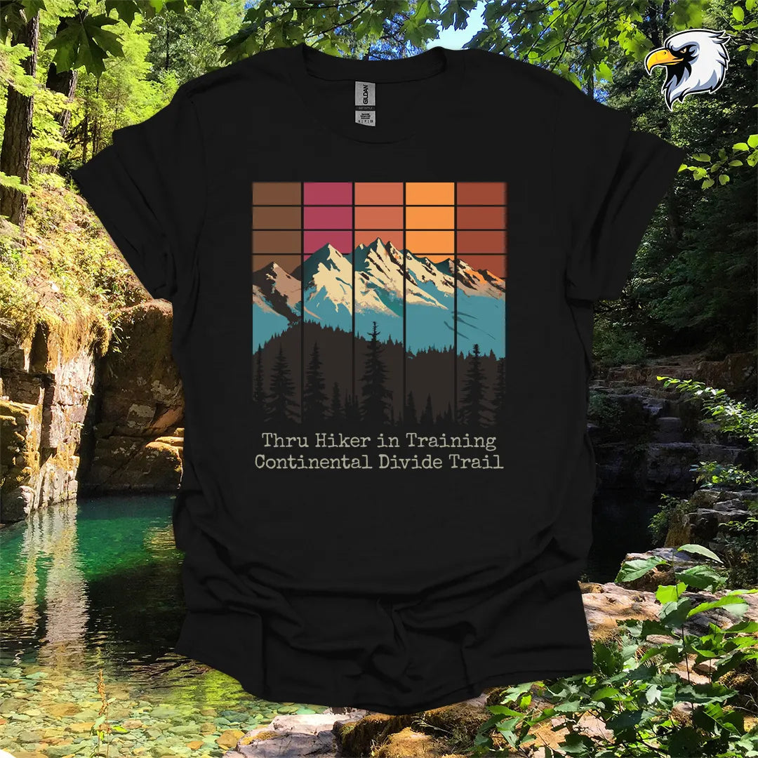 “Thru Hiker in Training Continental Divide Trail” hiking t-shirt – Mountain Graphic