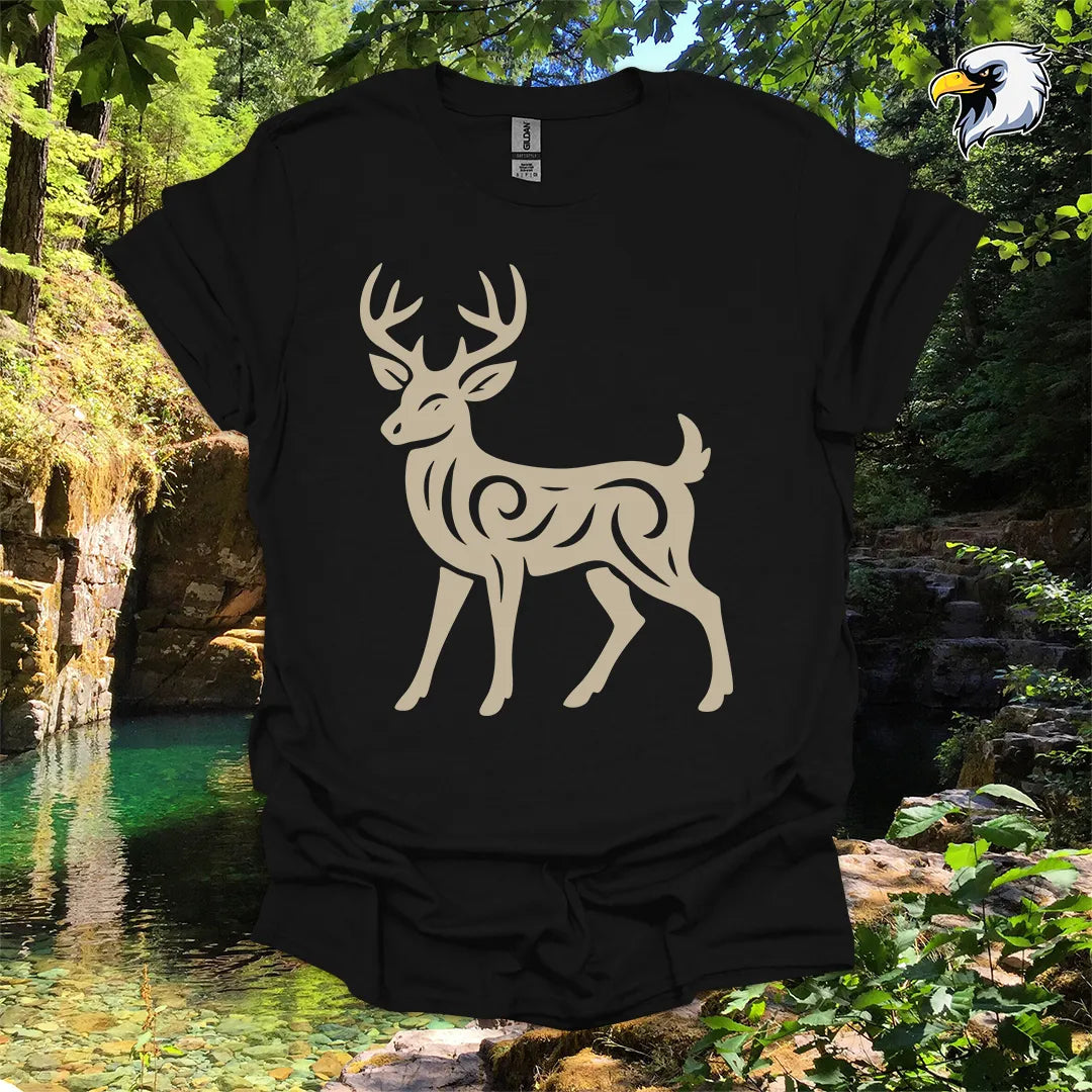 “White-tailed Deer” hiking t-shirt – Tribal Nature Graphic