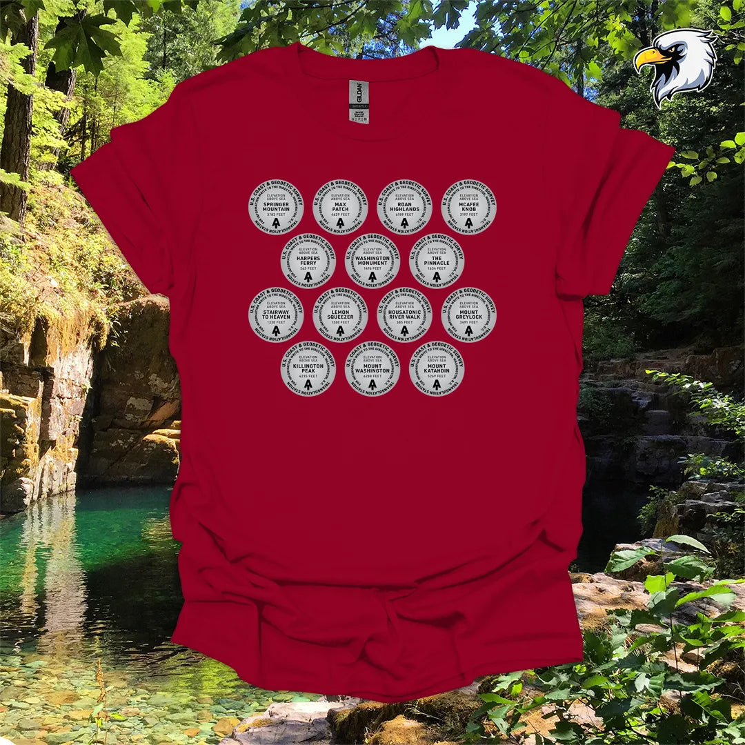 “Appalachian Trail Survey Markers” hiking t-shirt – Vintage Graphic