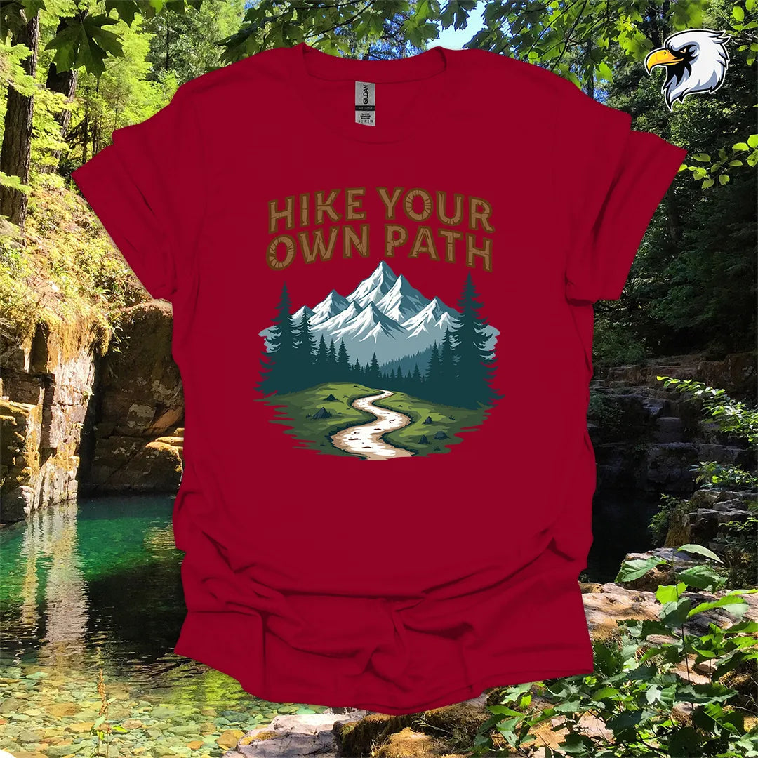 “Hike Your Own Path” Hiking T-Shirt – Mountain Graphic