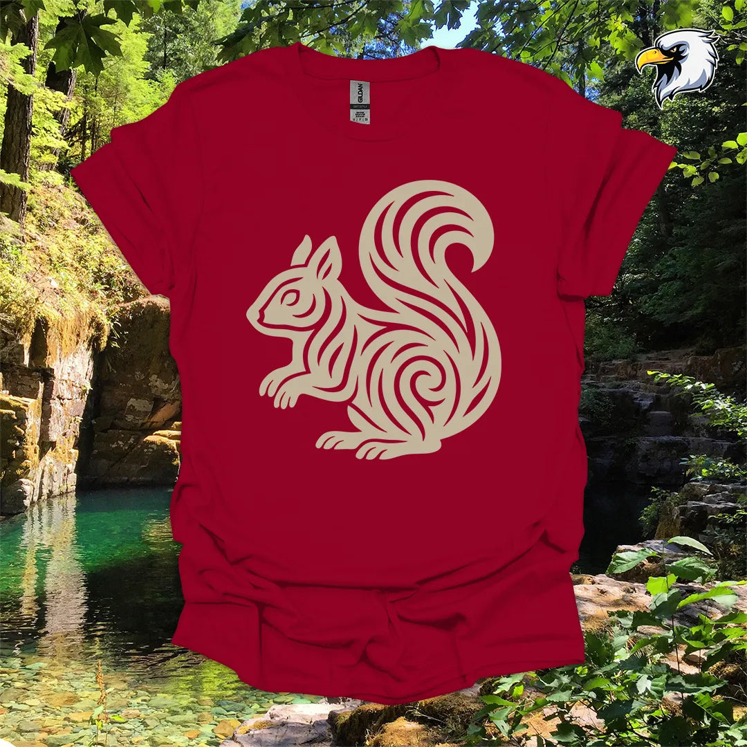 "Squirrel" hiking t-shirt – Tribal Nature Graphic