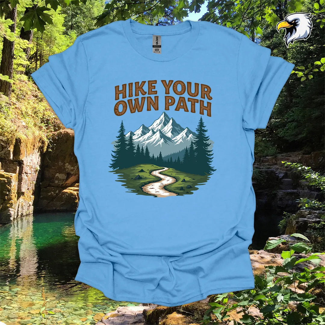 “Hike Your Own Path” Hiking T-Shirt – Mountain Graphic