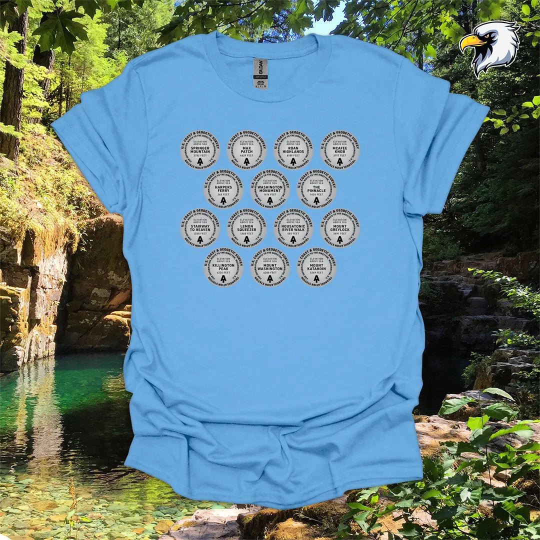 “Appalachian Trail Survey Markers” hiking t-shirt – Vintage Graphic