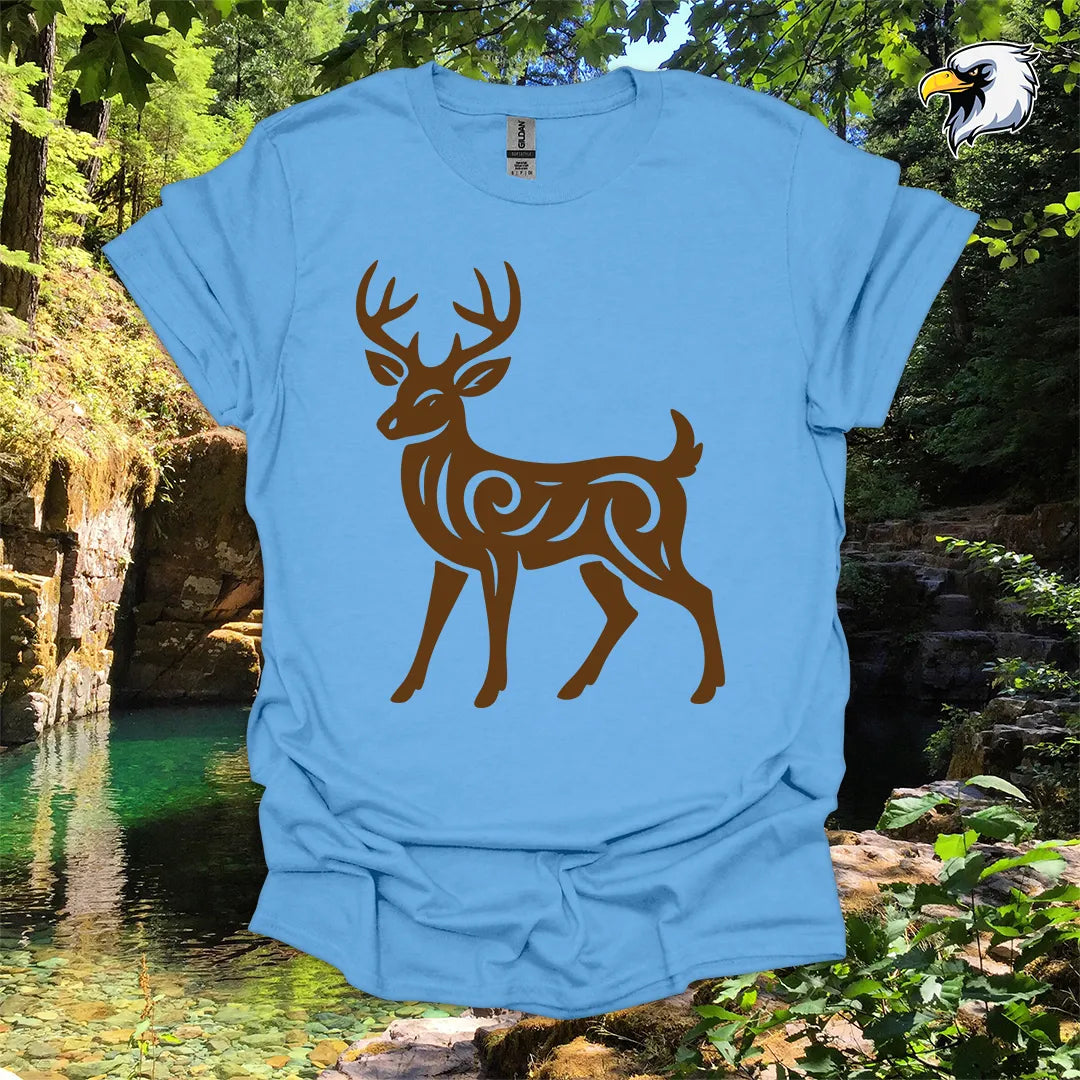 “White-tailed Deer” hiking t-shirt – Tribal Nature Graphic