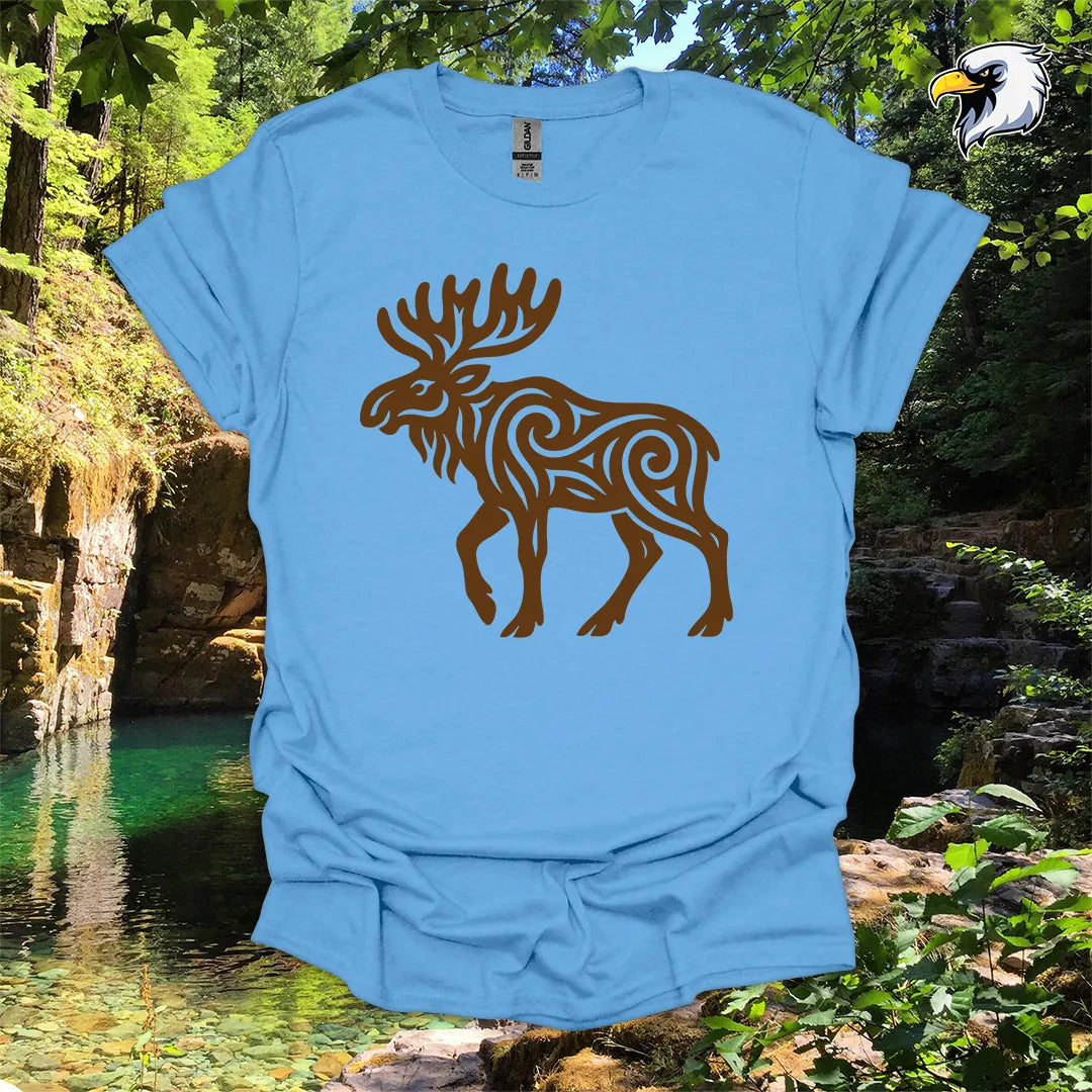 "Moose" hiking t-shirt – Tribal Nature Graphic