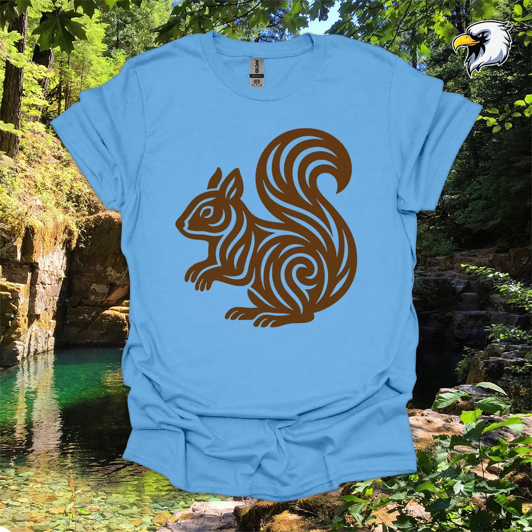 "Squirrel" hiking t-shirt – Tribal Nature Graphic