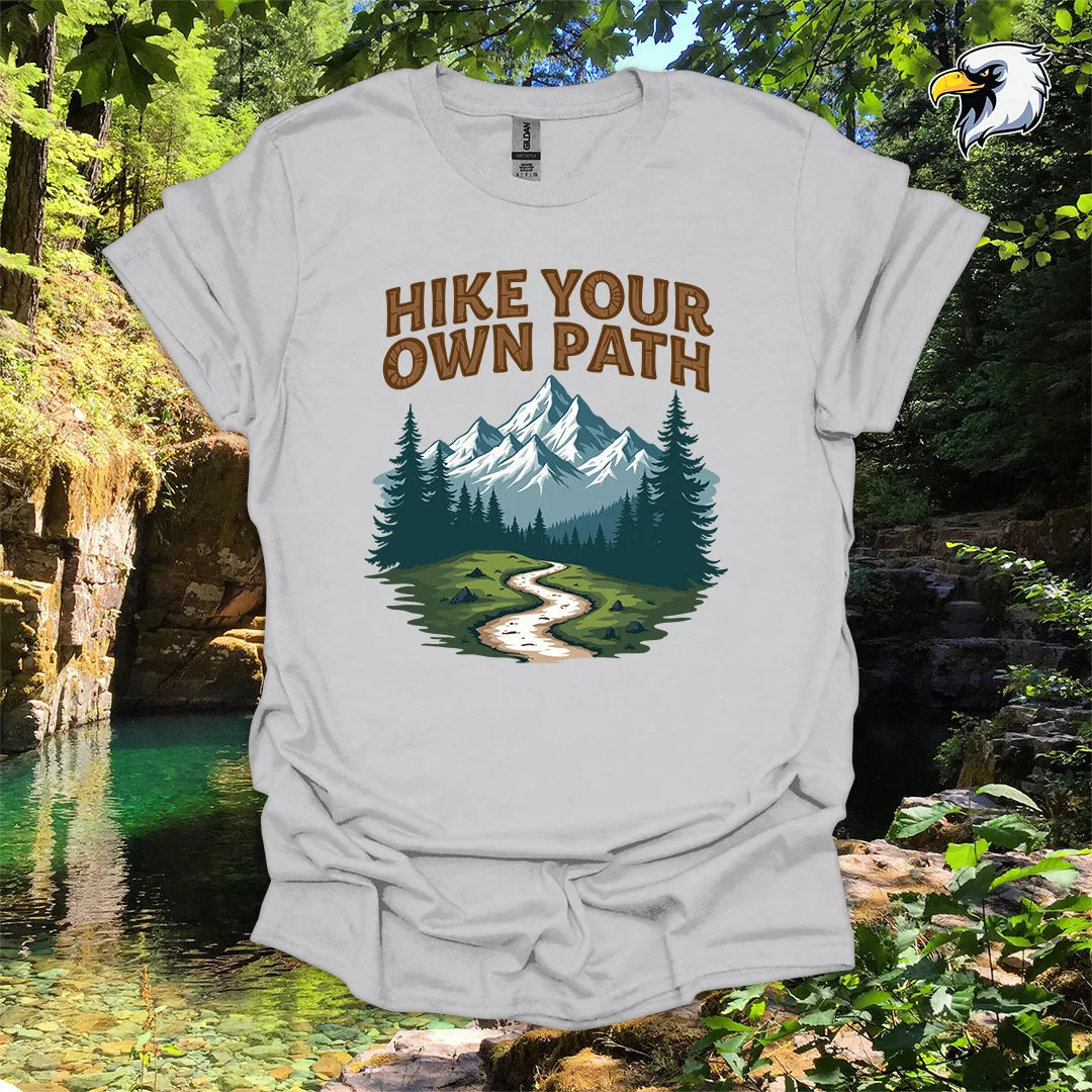 “Hike Your Own Path” Hiking T-Shirt – Mountain Graphic