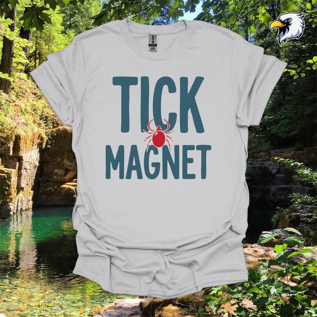 “Tick Magnet” hiking t-shirt – Funny Outdoor Graphic