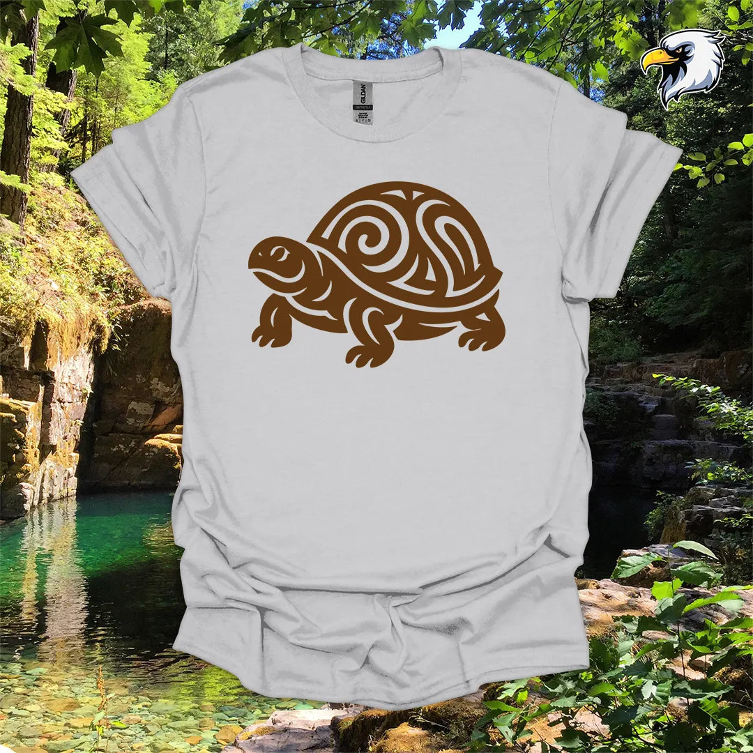 “Box Turtle” hiking t-shirt – Tribal Nature Graphic