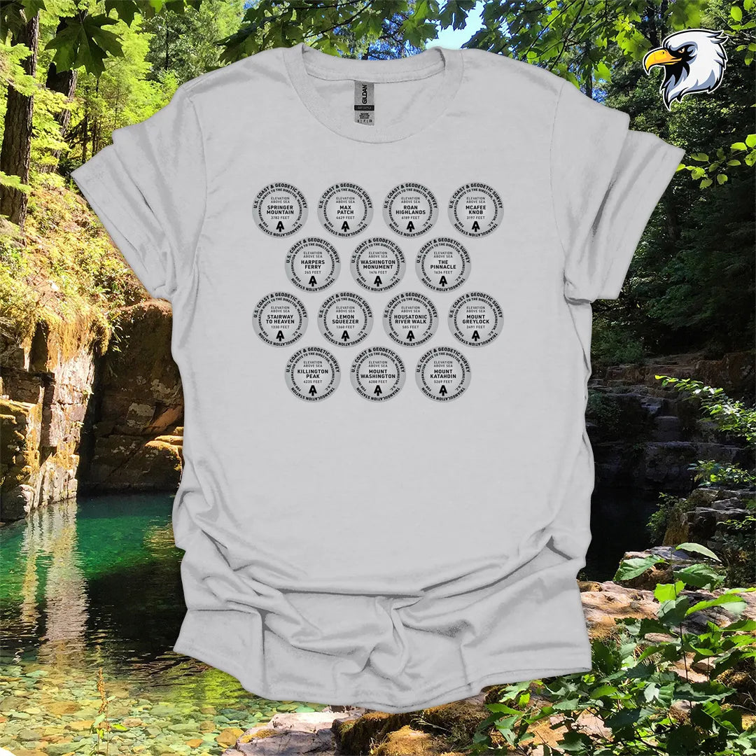 “Appalachian Trail Survey Markers” hiking t-shirt – Vintage Graphic