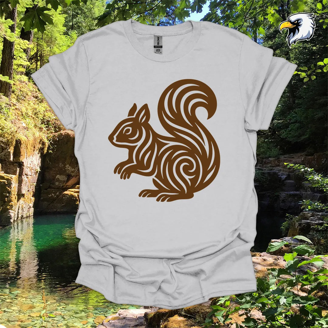 "Squirrel" hiking t-shirt – Tribal Nature Graphic