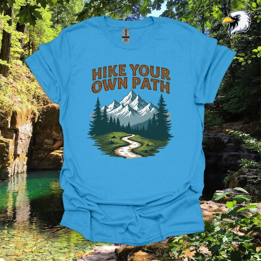 “Hike Your Own Path” Hiking T-Shirt – Mountain Graphic