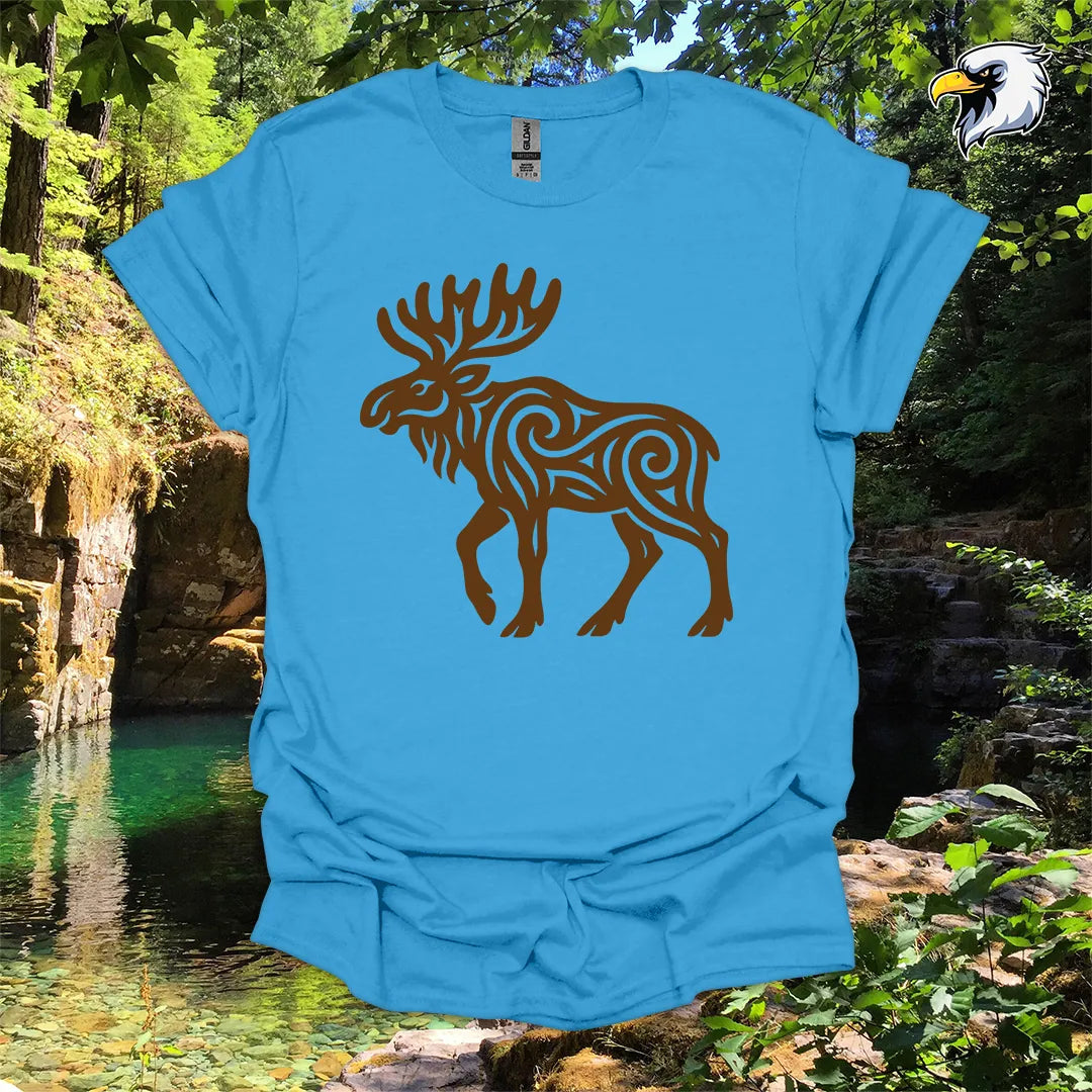 "Moose" hiking t-shirt – Tribal Nature Graphic