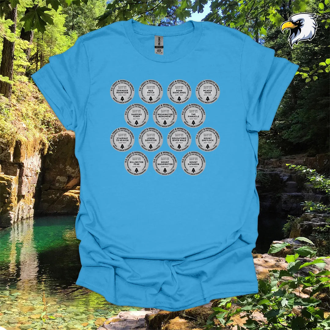 “Appalachian Trail Survey Markers” hiking t-shirt – Vintage Graphic