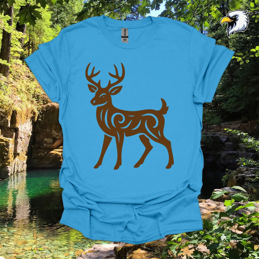“White-tailed Deer” hiking t-shirt – Tribal Nature Graphic