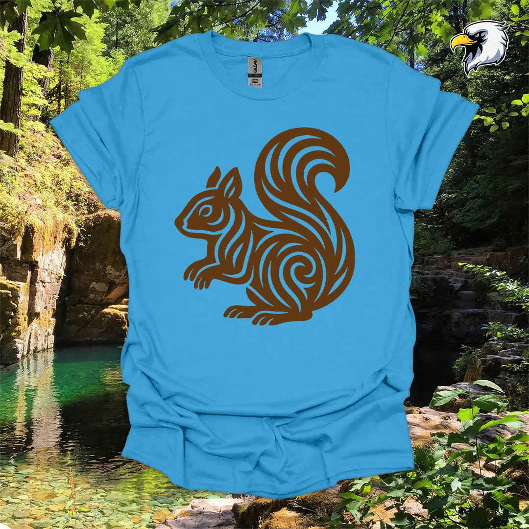 "Squirrel" hiking t-shirt – Tribal Nature Graphic