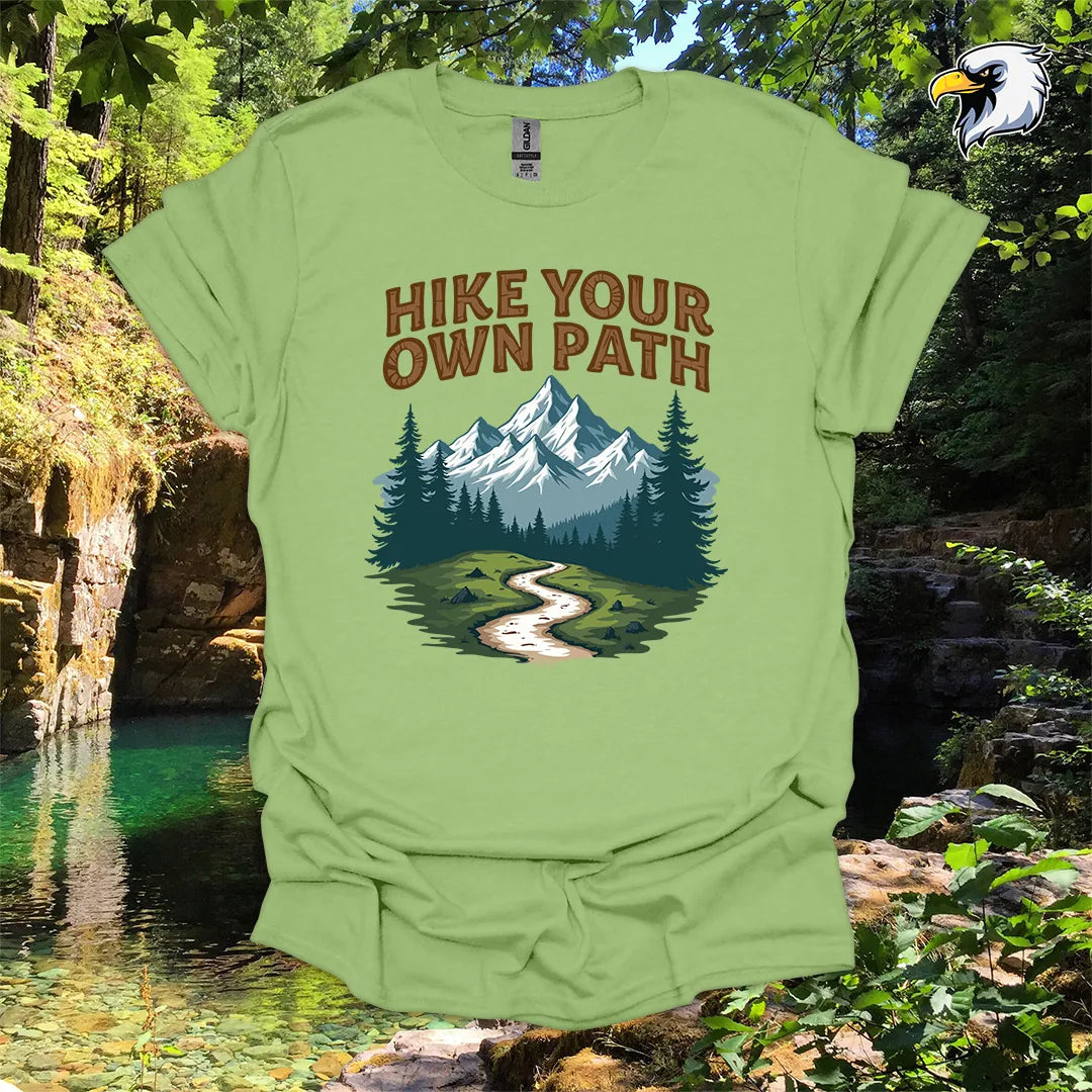 “Hike Your Own Path” Hiking T-Shirt – Mountain Graphic