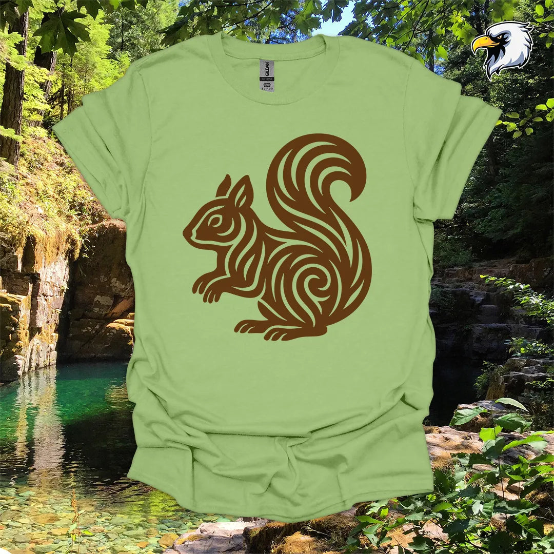 "Squirrel" hiking t-shirt – Tribal Nature Graphic