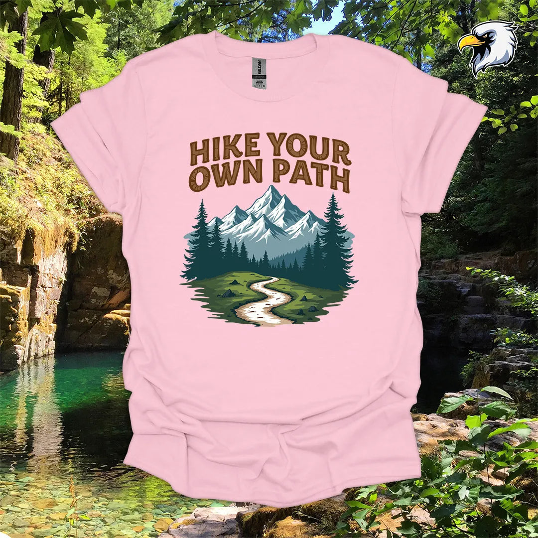 “Hike Your Own Path” Hiking T-Shirt – Mountain Graphic