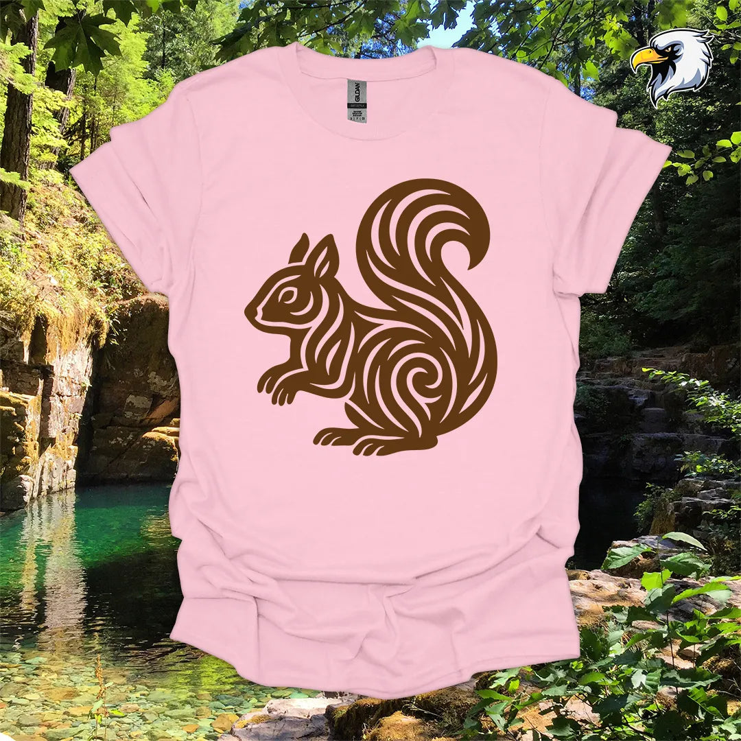 "Squirrel" hiking t-shirt – Tribal Nature Graphic
