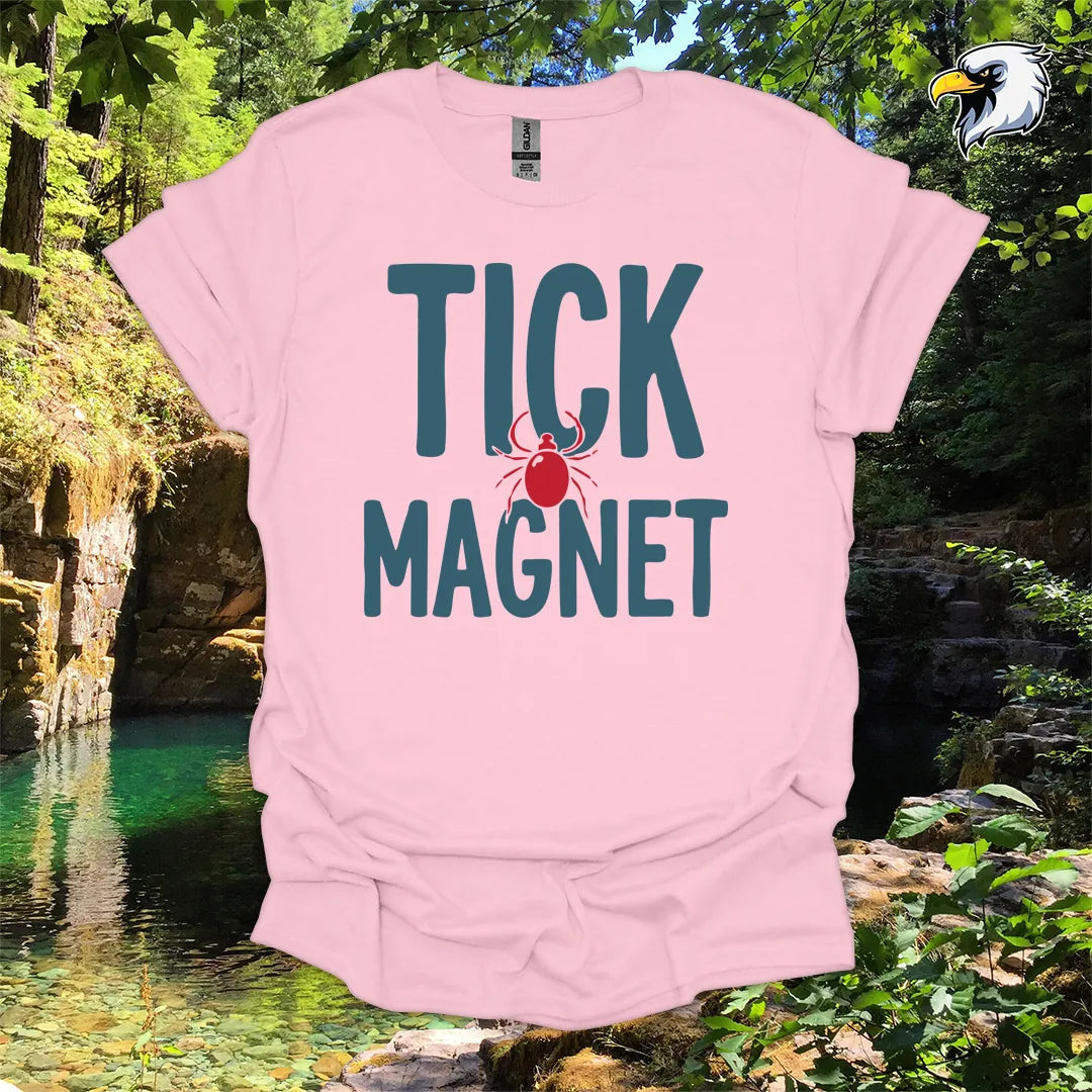 “Tick Magnet” hiking t-shirt – Funny Outdoor Graphic