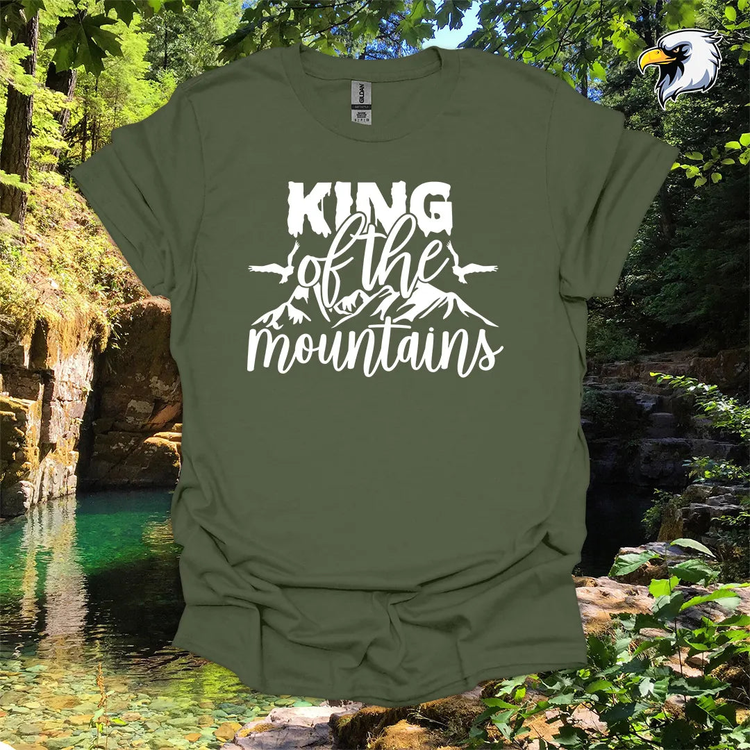 “King of the Mountains” hiking t-shirt – Mountain Graphic