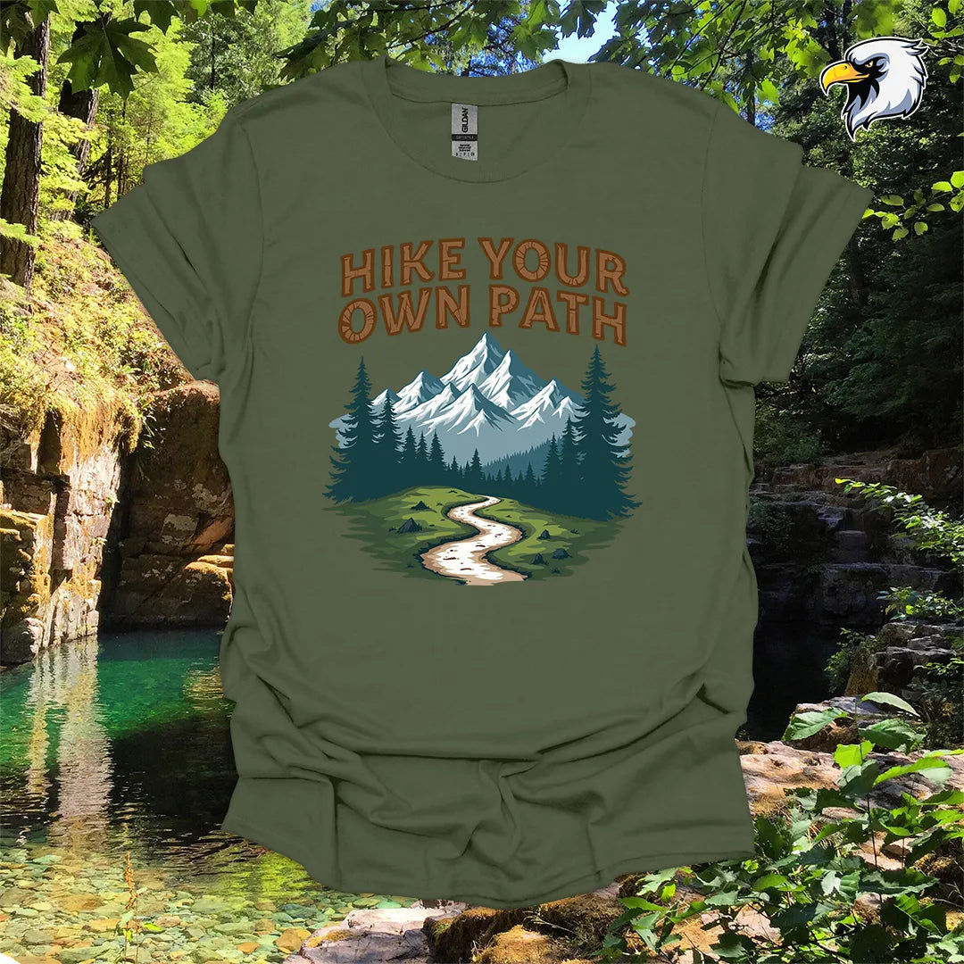 “Hike Your Own Path” Hiking T-Shirt – Mountain Graphic