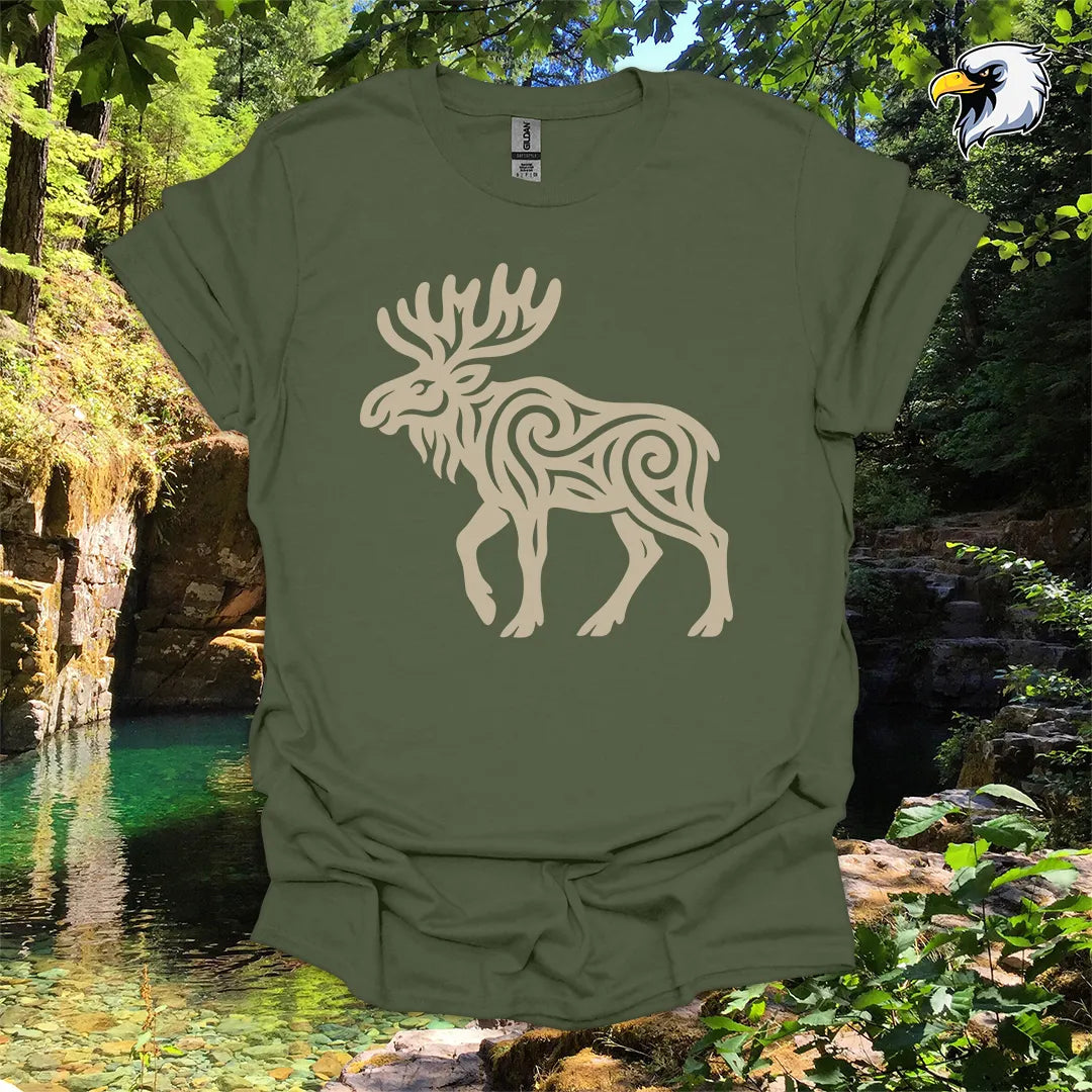 "Moose" hiking t-shirt – Tribal Nature Graphic